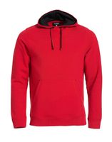 CLIQUE Classic Hoody Gr. 2XL - rot, 80% CO / 20% PES, 300 g/m2