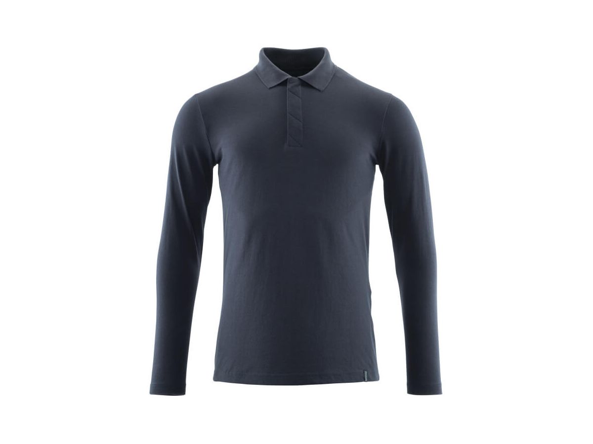 Polo-Shirt langarm, ProWash, Gr. M  ONE - schwarzblau, 60% CO / 40% PES, 210 g/m2