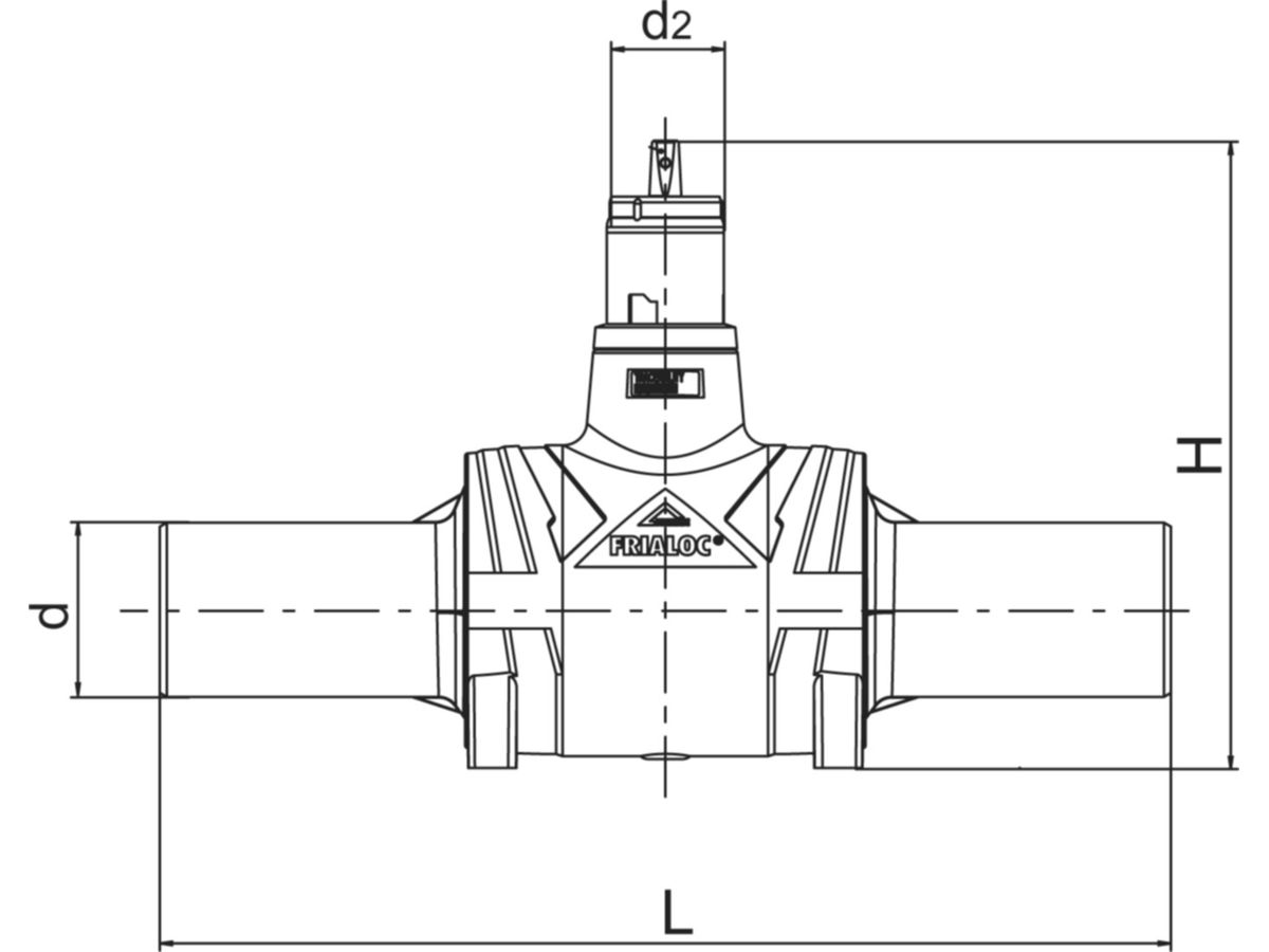 PE-Absperrarmaturen ALIAXIS FRIALOC - d 90 mm