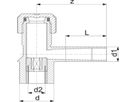 Anbohr-T-Stücke PE100 S-5 SDR 11 ELGEF - 5 bar Gas / 16 bar Wasser