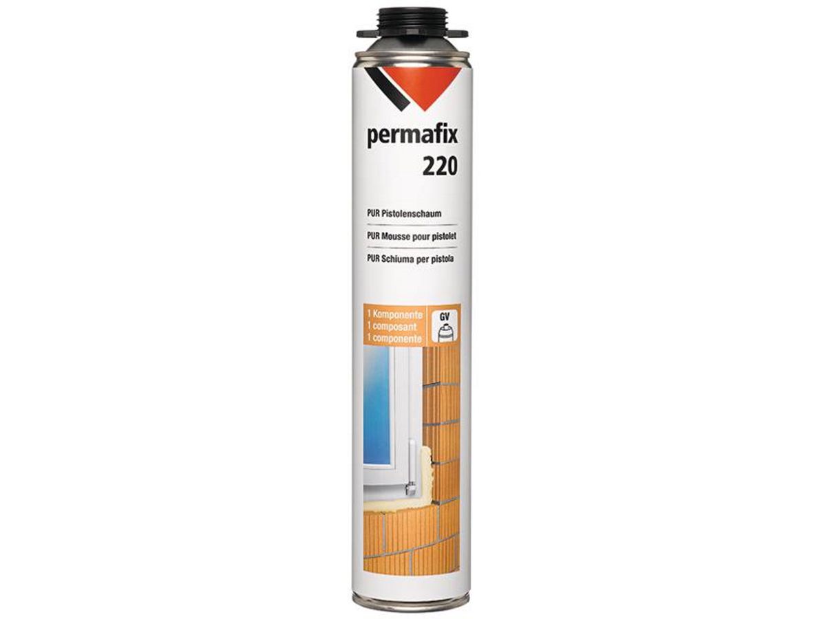 Permafix 220 PUR-Pistolenschaum - 1-komponentig, Schaumdose 750 ml