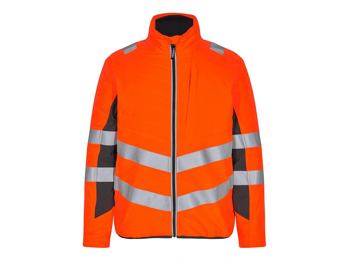 Safety Steppjacke Gr. M - Orange/Anthrazit Grau