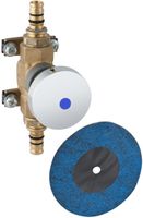GIS Unterputzventil verchromt - für Armaturenanschlusssplatten