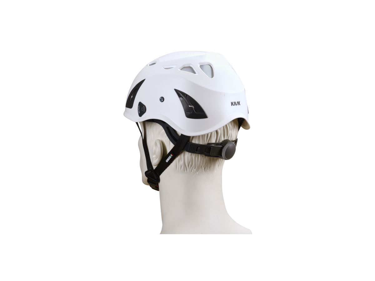 Kask-Helm Plasma AQ, weiss - mit Verstellrad, EN 397 Kat. II