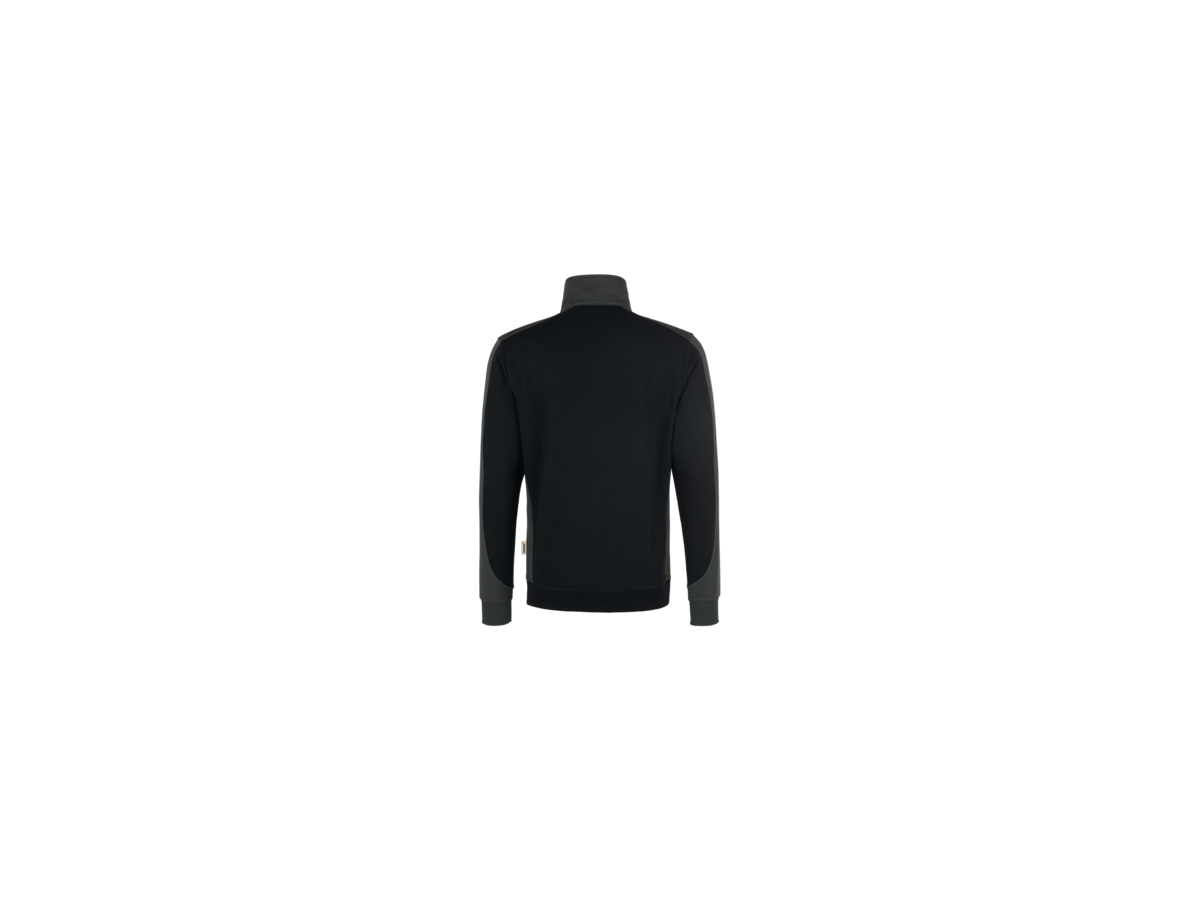 Zip-Sweatsh. Co. Perf. 4XL schwarz/anth. - 50% Baumwolle, 50% Polyester, 300 g/m²