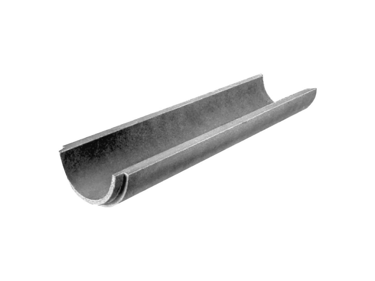 Halbschale unbewehrt, ohne Fuss - Falz stirnseitig, ø 100 cm, L: 100 cm