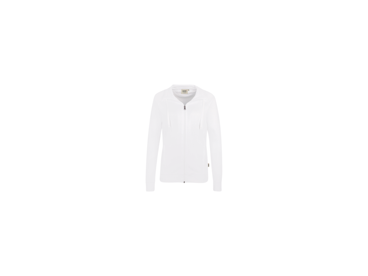 Damen-Sweatjacke College Gr. 3XL, weiss - 70% Baumwolle, 30% Polyester, 300 g/m²