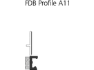 Riwega FDB Profil type A11 9 mm - Longueur: 240 cm