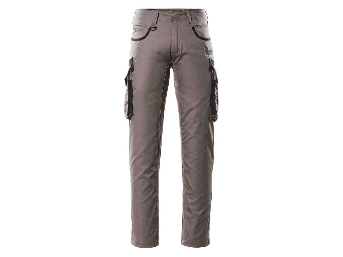 Hose mit Schenkeltaschen, Gr. 90C56 - anthrazit/schwarz