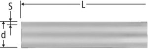 Optiflex Flowpress-Rohr formstabil - vorisoliert in Stangen, PE-XC
