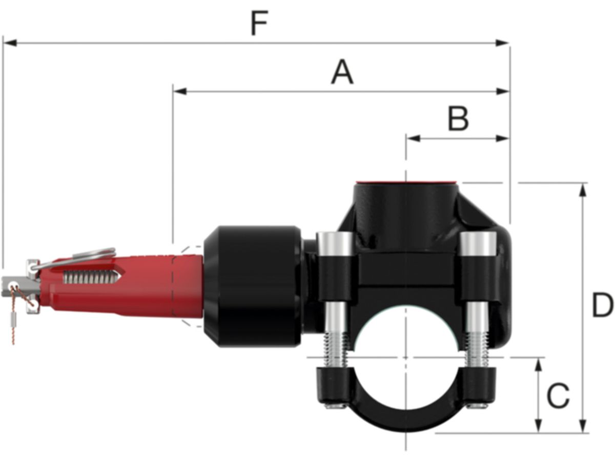 Abzweig-T-Stück Flamco T-plus Temperguss - 3/4 x Rp1/2"