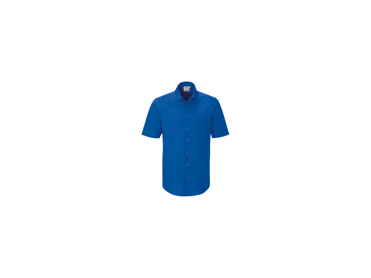 Hemd ½-Arm Perf. Gr. 3XL, royalblau - 50% Baumwolle, 50% Polyester, 120 g/m²