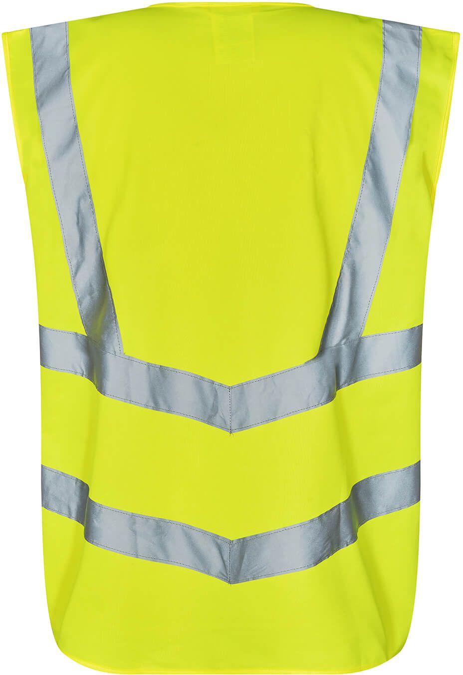 Safety Verkehrsweste mit Reflexstreifen - inkl. Taschen und Reissverschluss