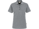 Damen-Poloshirt Classic L grau meliert - 85% Baumwolle, 15% Viscose, 200 g/m²