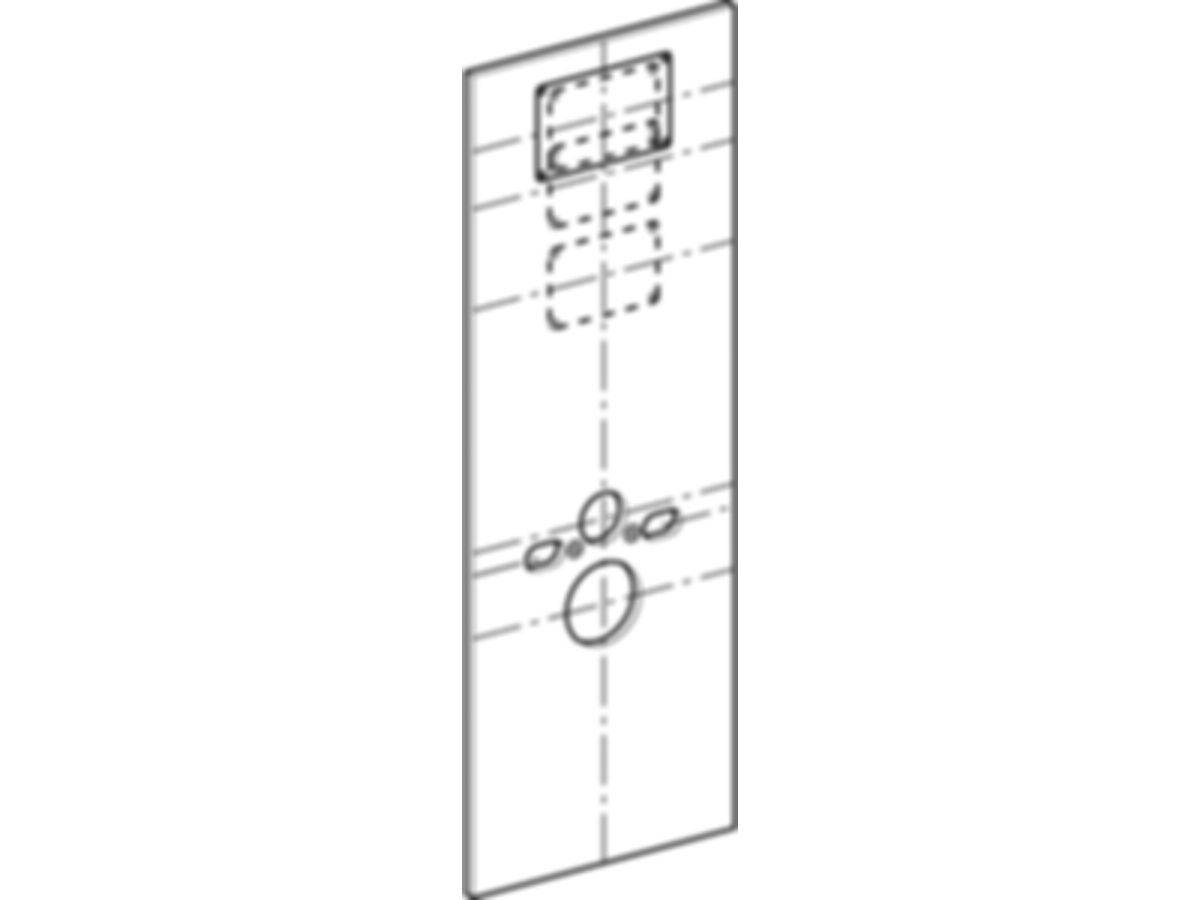 Geberit Duofix-Paneel WC-Element - für UP200 und UP300  H:130 B:46