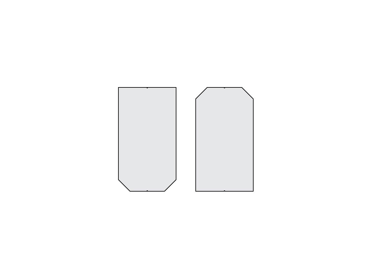 Dachschiefer-Platten Eternit XL - 40x72 cm, Doppeldeckung, LINEA / BASSA