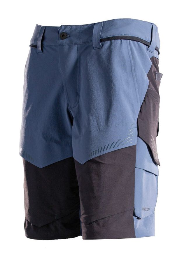 MASCOT® Shorts, steinblau/swblau 29C49 - 89% Recyceltes Polyamid/11% Elasthan