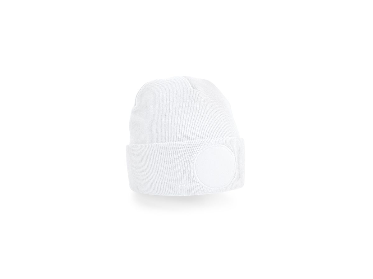 Circular Patch Beanie, One Size - CB446, Beechfield