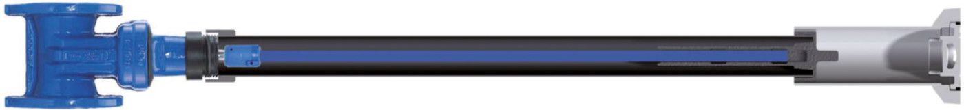 Einbaugarnitur vonRoll Fig. 6654 - L=1100 mm  5000plus