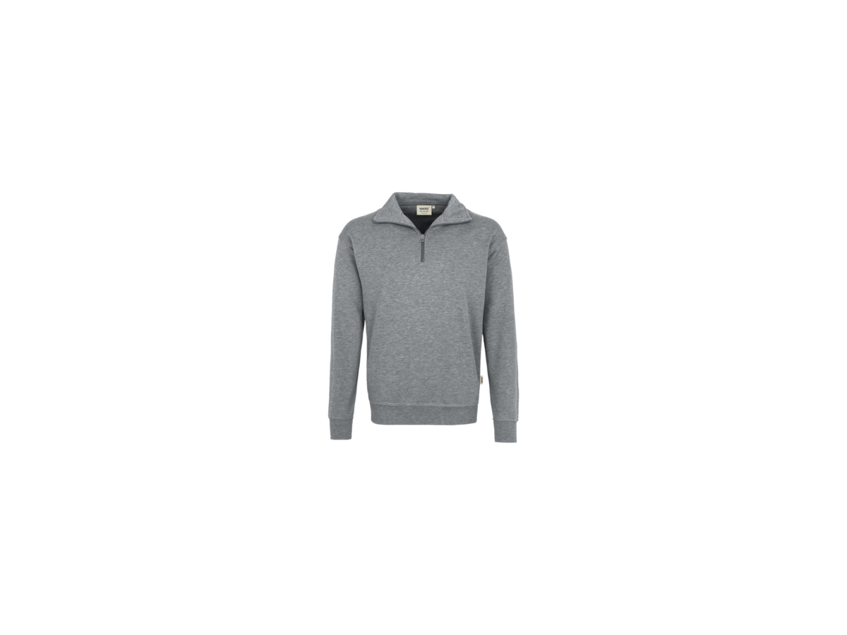 Zip-Sweatshirt Premium XL grau meliert - 60% Baumwolle, 40% Polyester, 300 g/m²