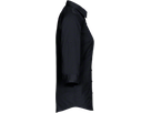 Bluse Vario-¾-Arm Perf. Gr. XS, schwarz - 50% Baumwolle, 50% Polyester, 120 g/m²