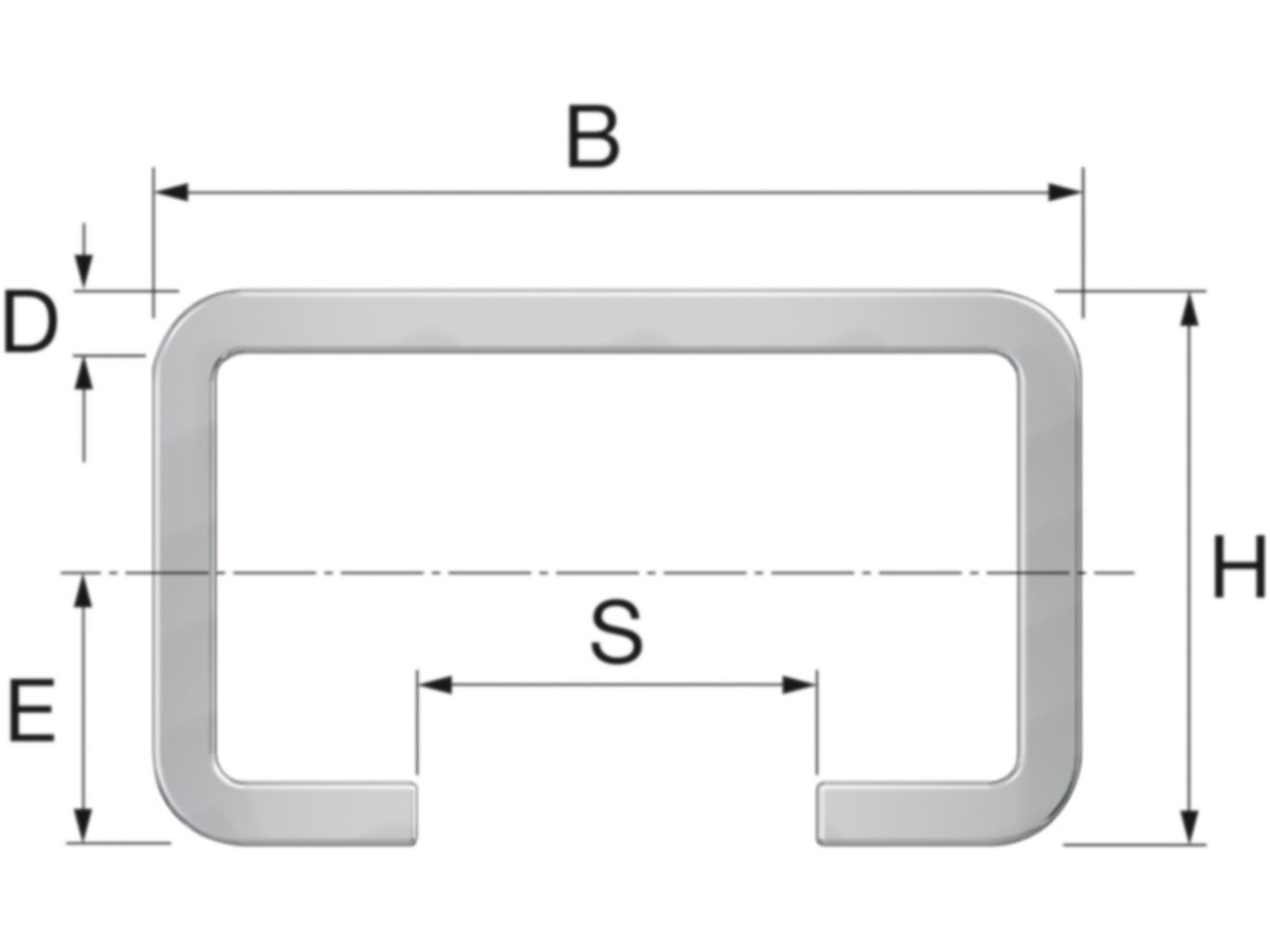 Montageschiene FLAMCO R0 HxB 18x28 mm - à 2 m, verzinkt