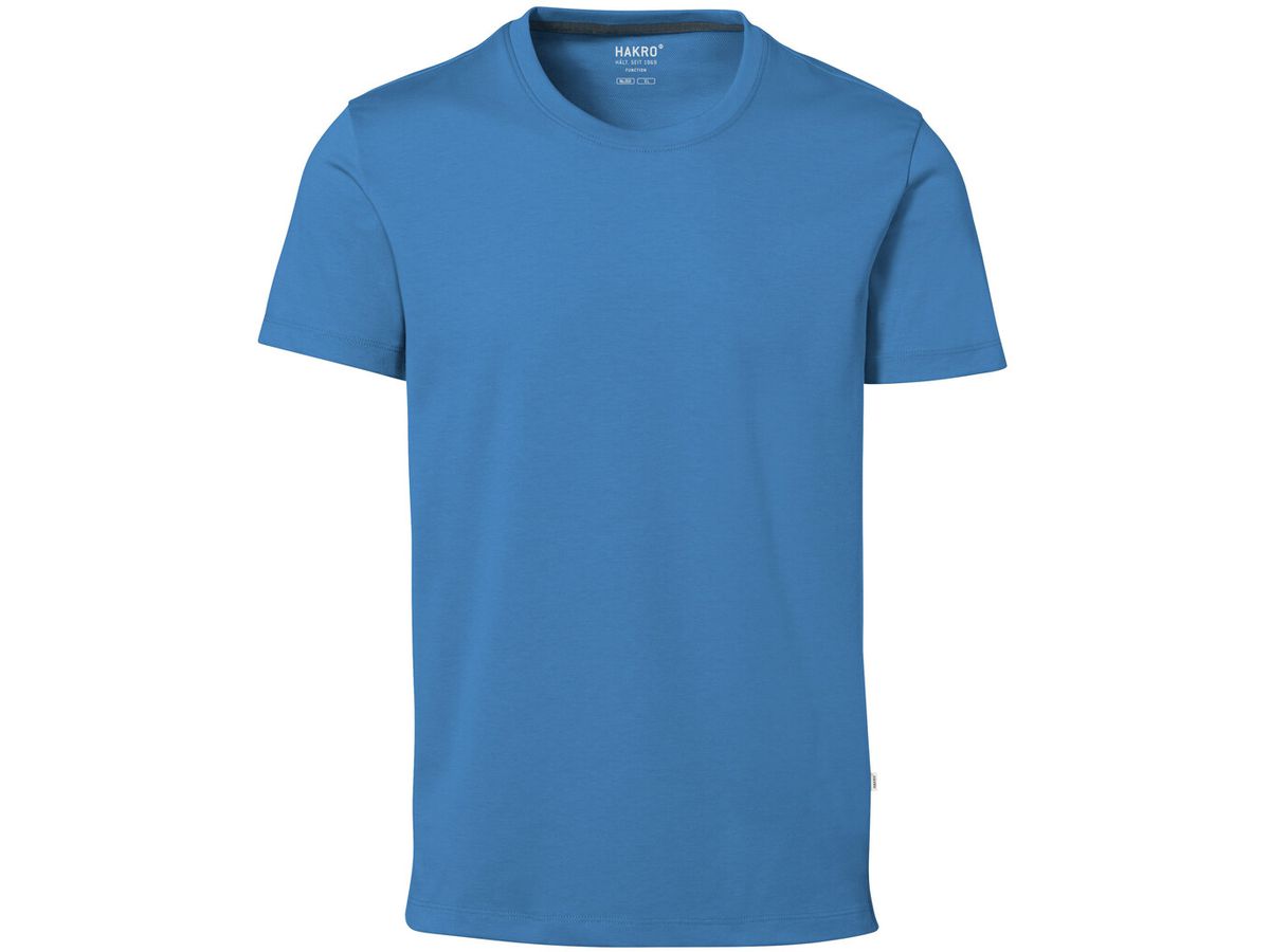 T-Shirt Cotton Tec Gr. M - malibublau, 50% CO / 50% PES, 185 g/m²