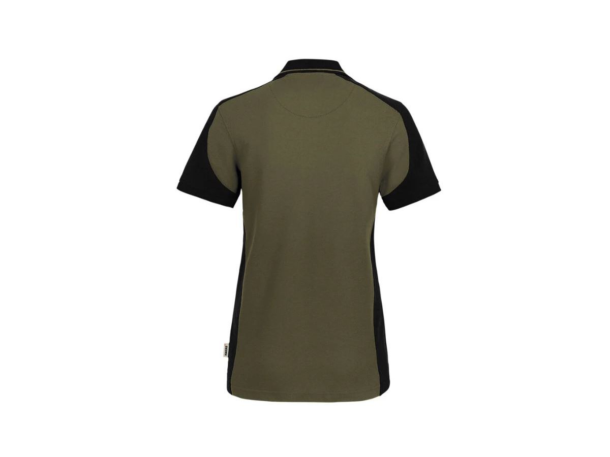 Poloshirt Mikralinar Contrast Gr. S - olive/schwarz