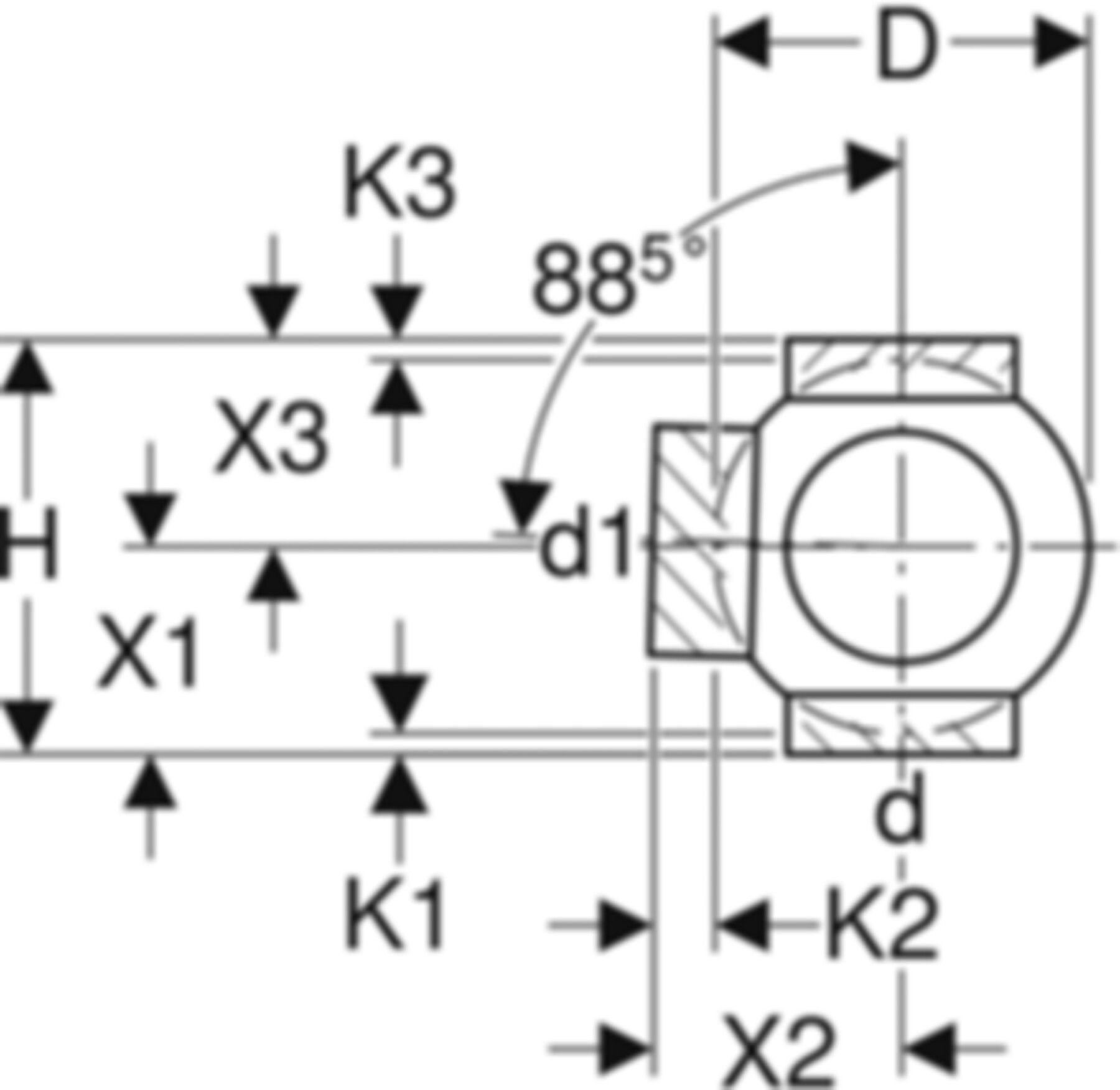 Geberit PE Eck-Abzweig 90°