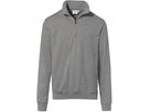 Zip-Sweatshirt Premium, Gr. 4XL - grau meliert