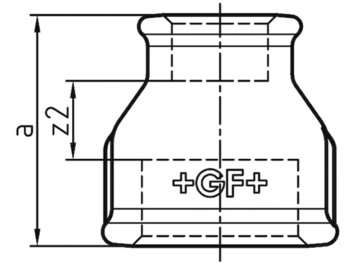 Muffe red. +GF+ verz. 240 3/8- 1/4"