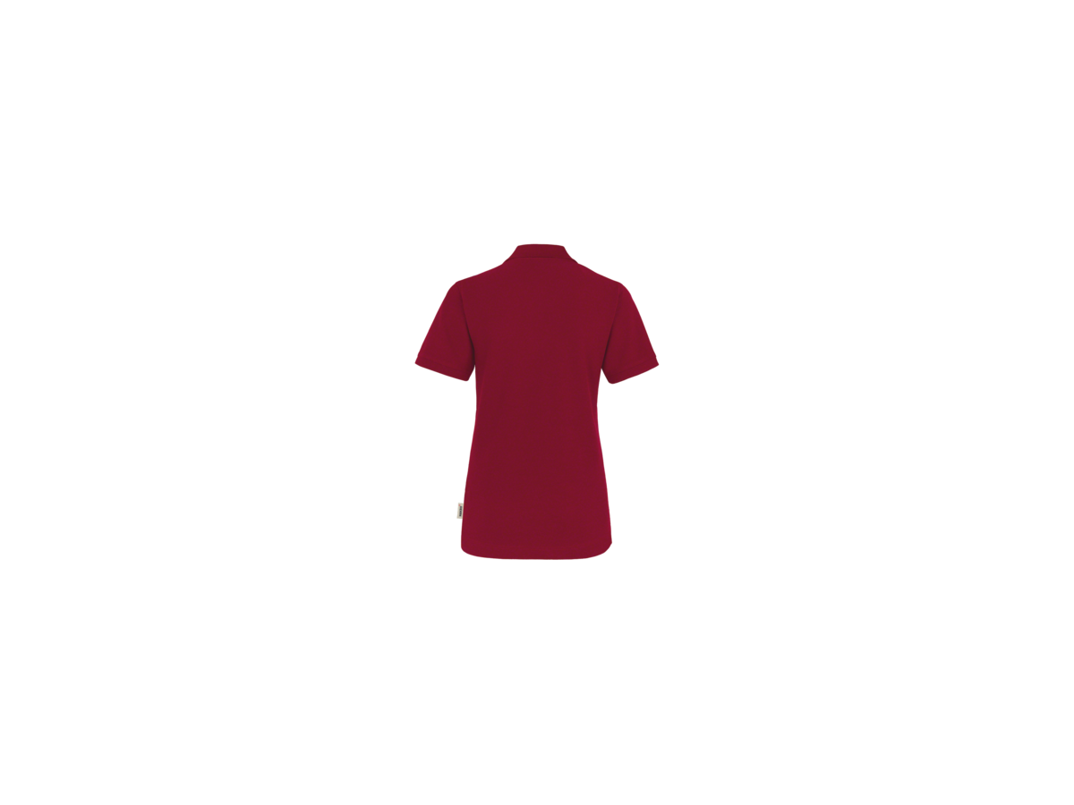 Damen-Poloshirt Perf. Gr. L, weinrot - 50% Baumwolle, 50% Polyester, 200 g/m²