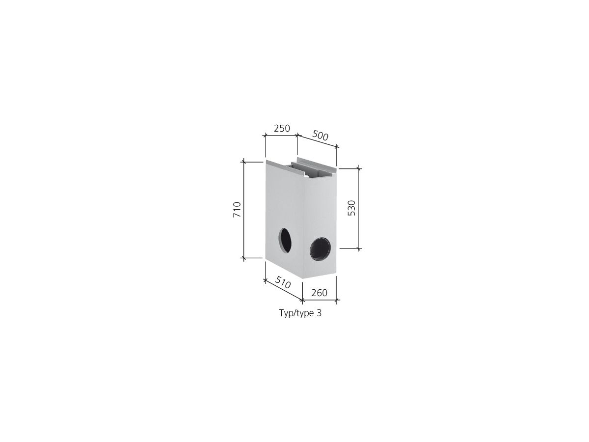 BIRCO SIR Liniensinkkasten T 3 - NW 150 / 1-teilig