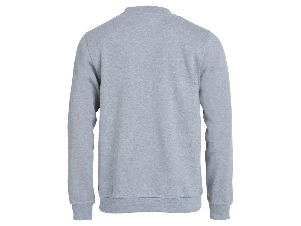 CLIQUE Basic Roundneck Sweatshirt Gr. L - graumeliert, 65% PES / 35% CO, 280 g/m²