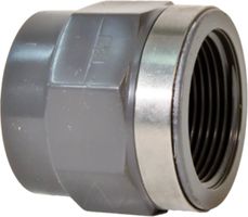 Übergangs-Muffe PVC-U metrisch Rp - mit Klebemuffe und zylindrischem Rohr IG