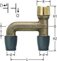 Optiflex-Profix Verteilstück mit AG