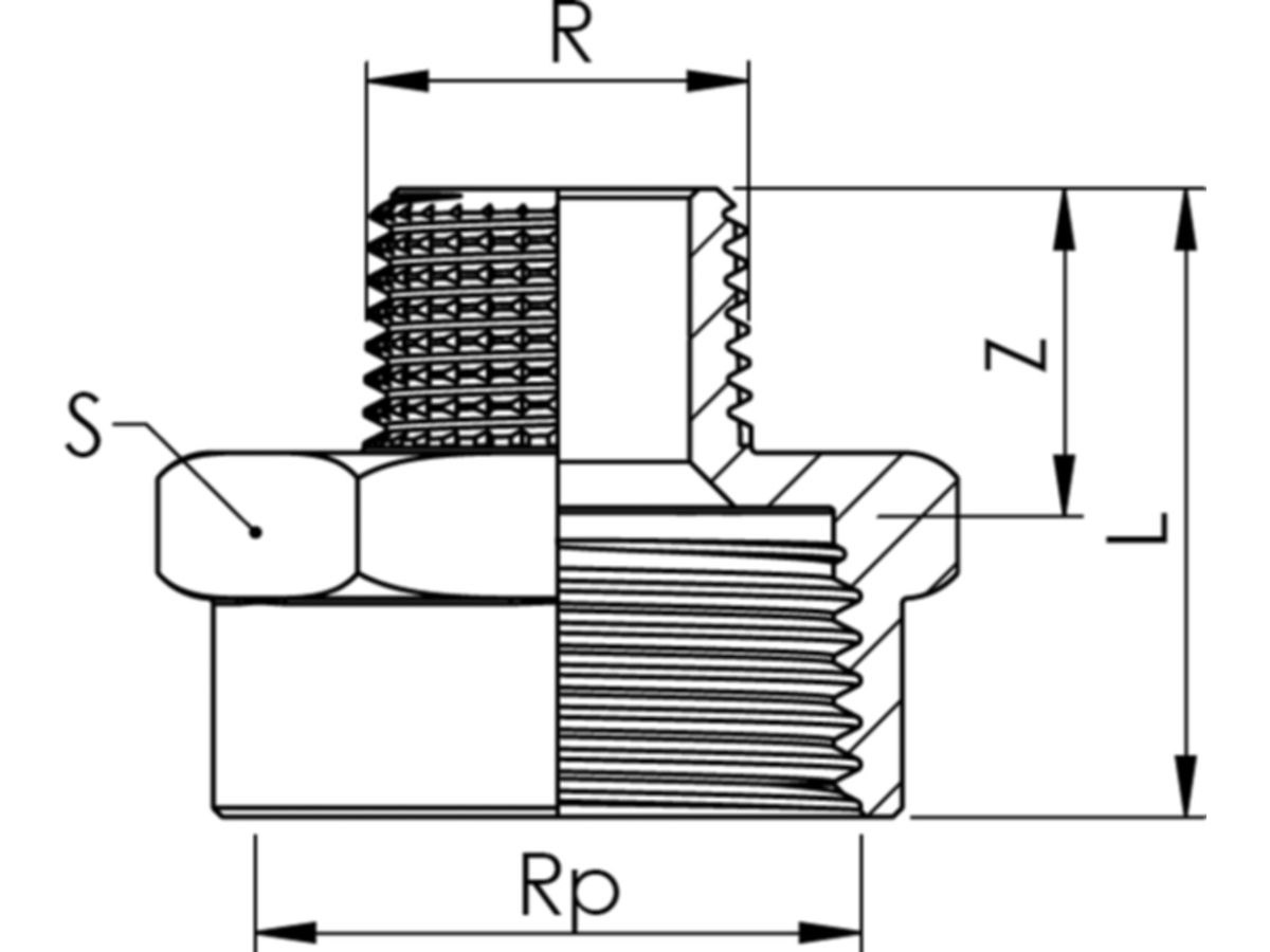 Reduktion IG-AG Rotguss
