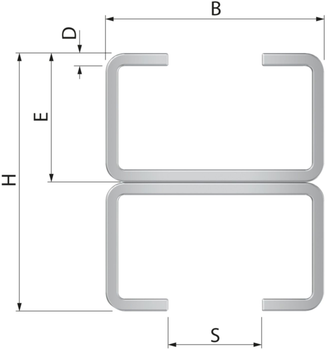 Montageschiene FLAMCO R0 HxB 18x28 mm - à 2 m, verzinkt