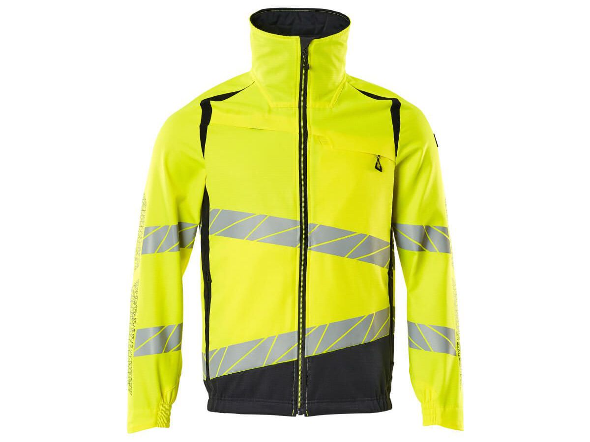 Jacke mit Stretch Zones, Gr. S - hi-vis gelb/schwarzblau