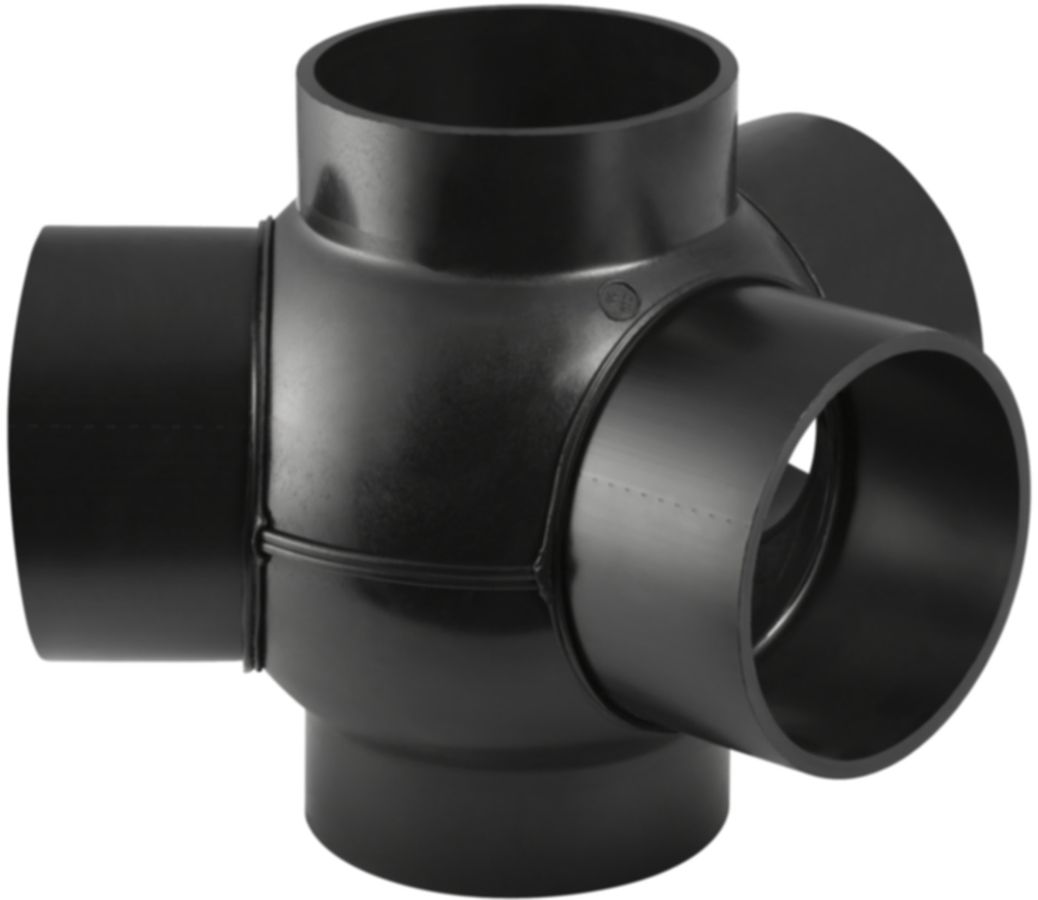 Geberit PE Mehrfach-Abzweig 135° - 3-teilig