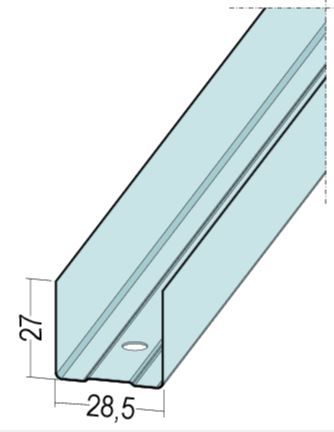 U-Anschlussprofil 28 gleichschenklig - L 300cm 16 St. pro Bund