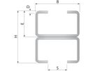 Montageschiene FLAMCO R0 HxB 18x28 mm - à 2 m, verzinkt
