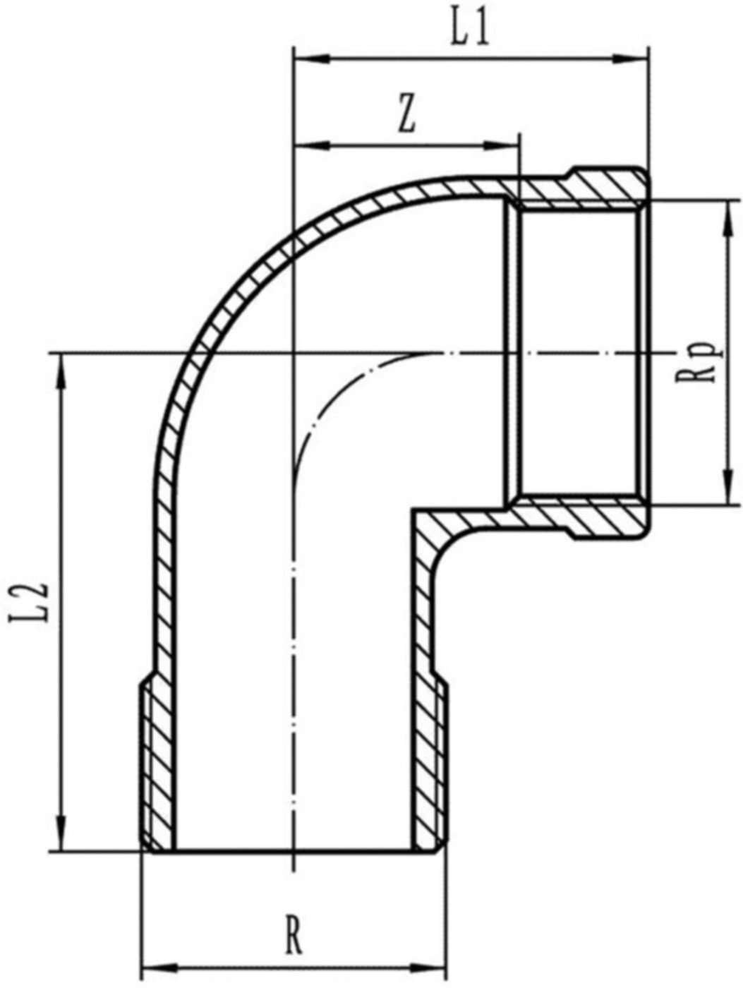 Winkel 90° Nr.  92 rostfrei IG/AG