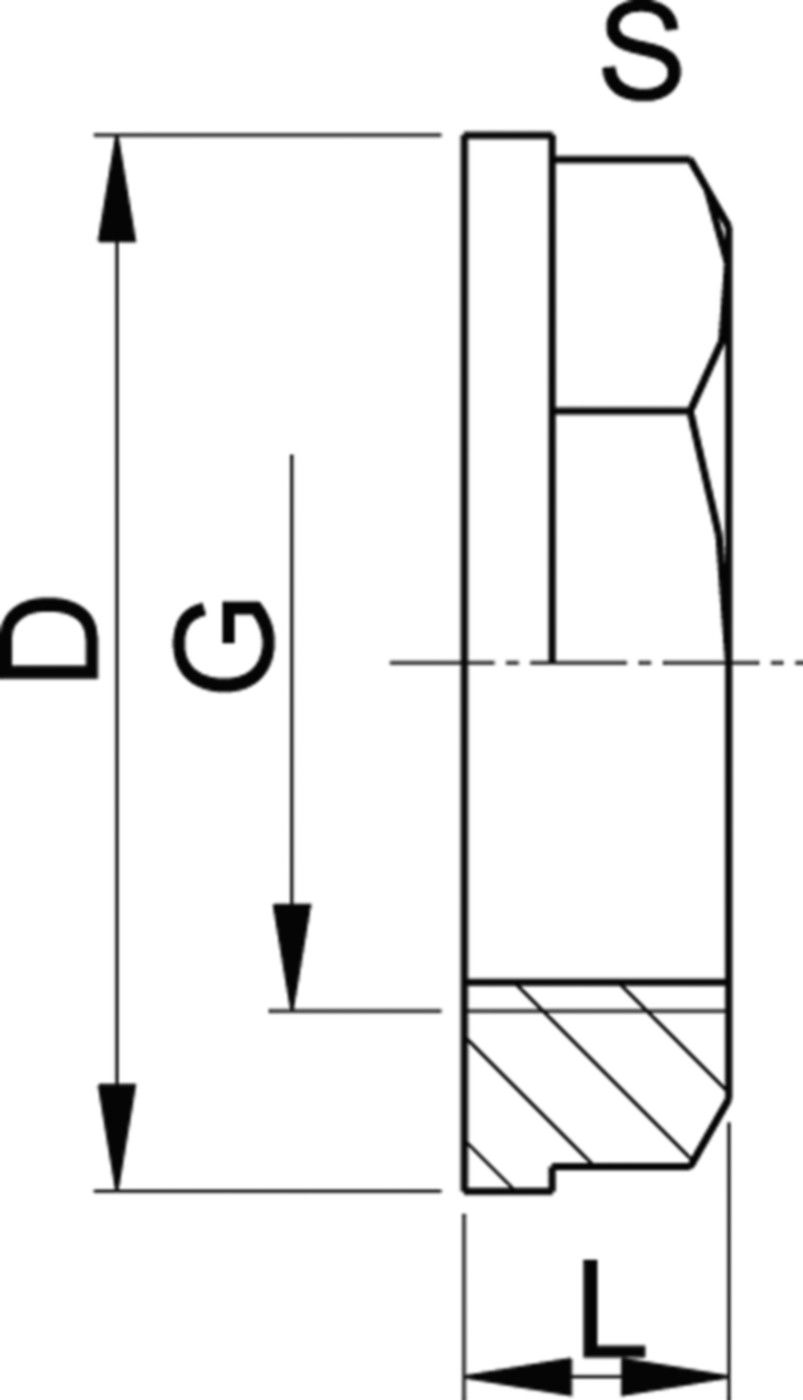 Kontermutter PVC-U 11/4"