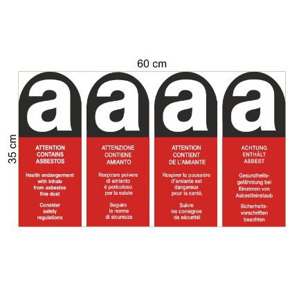 Big-Bags Asbest 400/210 x 170 x H190 cm - Containerbag 7-10m3 - Welaki