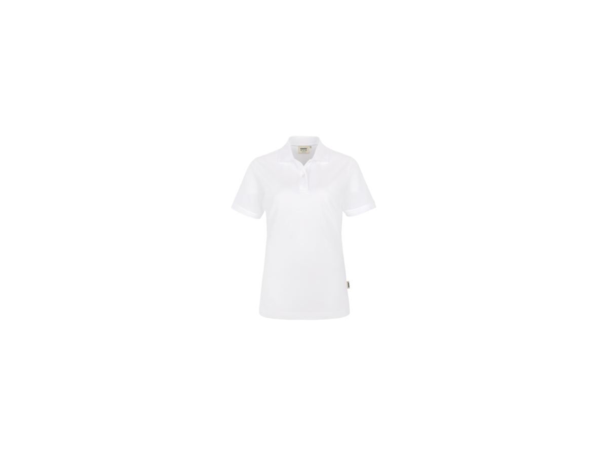 Damen-Poloshirt Top Gr. M, weiss - 100% Baumwolle, 200 g/m²
