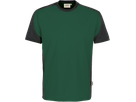 T-Shirt Contrast Perf. XS tanne/anth. - 50% Baumwolle, 50% Polyester, 160 g/m²