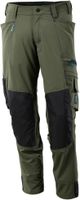 Advanced Hose mit Knietaschen, Gr. 76C42 - moosgrün, 92% PA / 8% EL, 235 g/m²
