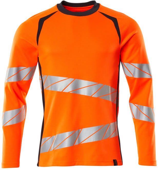 T-Shirt Langarm moderne Passform - 50% PES / 50% CO, 150 g/m²