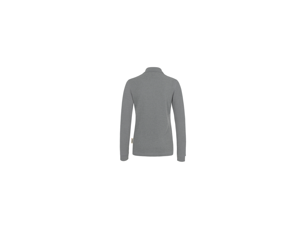 Damen-Longsl.-Polosh. Perf. XL grau mel. - 50% Baumwolle, 50% Polyester, 220 g/m²
